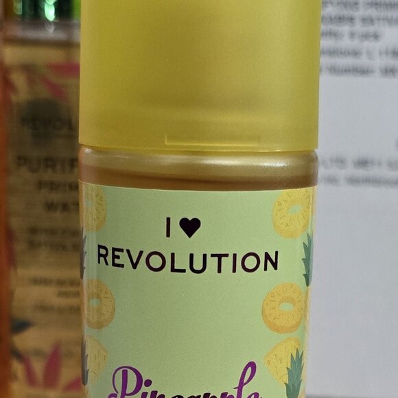 Revolution Glow Mist Priming Brightening Fixing Spray Pineapple Mattifying Peach - Picture 6 of 6